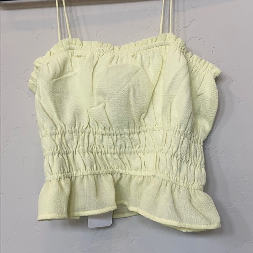Line & Dot Smocked Cami Top - Picture 5 of 9